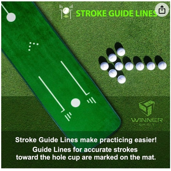 WINNER SPIRIT Miracle 580 Golf Putting Green Mat Minimal Silent - Picture 3 of 7